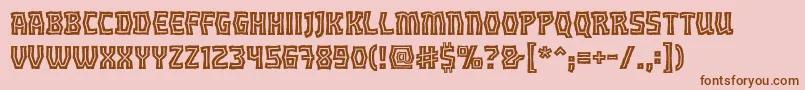 Подробнее о шрифте OrchordeinlinebbReg Шрифт OrchordeinlinebbReg – коричневые шрифты на розовом фоне