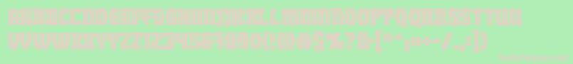 OrchordeinlinebbReg-Schriftart – Rosa Schriften auf grünem Hintergrund