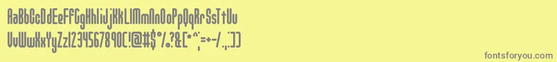 Unanimoi Font – Gray Fonts on Yellow Background