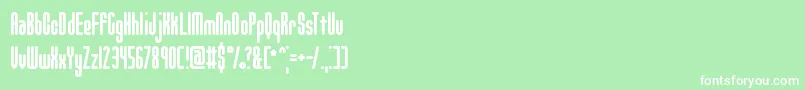 Unanimoi Font – White Fonts on Green Background