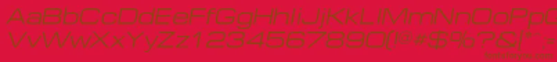 EuropeextendedcItalic Font – Brown Fonts on Red Background