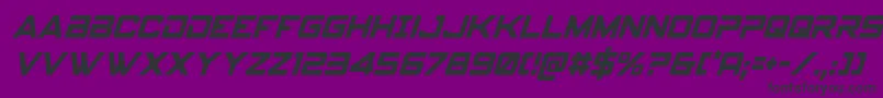 Spyagencyv3condital Font – Black Fonts on Purple Background