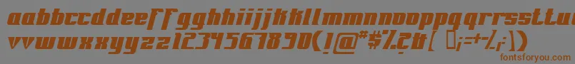 Fontrg Font – Brown Fonts on Gray Background