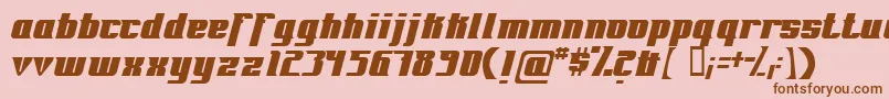 Fontrg Font – Brown Fonts on Pink Background
