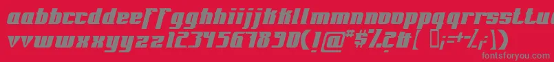Fontrg Font – Gray Fonts on Red Background
