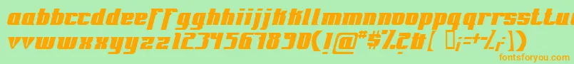 Fontrg Font – Orange Fonts on Green Background