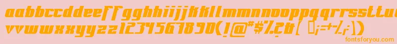 Fontrg Font – Orange Fonts on Pink Background