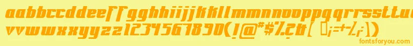 Fontrg Font – Orange Fonts on Yellow Background