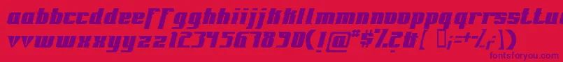 Fontrg Font – Purple Fonts on Red Background