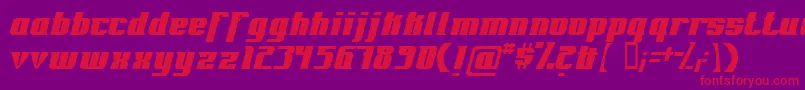 フォントFontrg – 紫の背景に赤い文字
