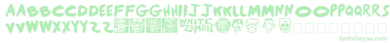 BlackSunshine-fontti – vihreät fontit
