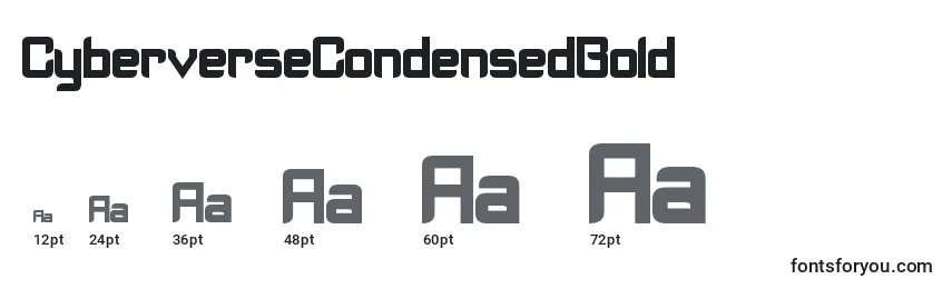CyberverseCondensedBold Font Sizes