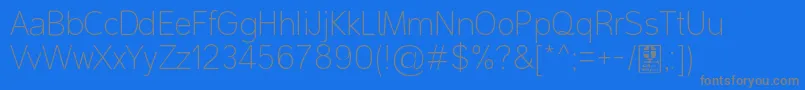 MalterSansThinDemo Font – Gray Fonts on Blue Background