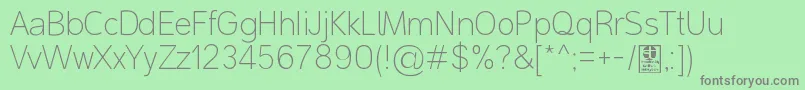 MalterSansThinDemo Font – Gray Fonts on Green Background