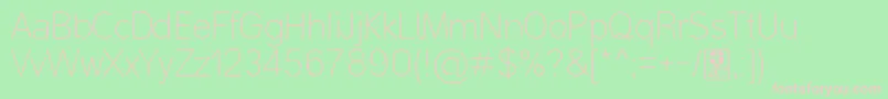 MalterSansThinDemo Font – Pink Fonts on Green Background