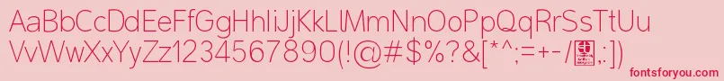 MalterSansThinDemo Font – Red Fonts on Pink Background