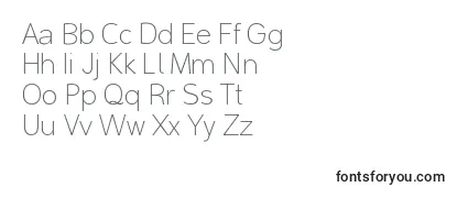 Review of the MalterSansThinDemo Font