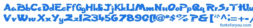 Więcej informacji o czcionce Flatbrush36RegularTtext Czcionka Flatbrush36RegularTtext – niebieskie czcionki