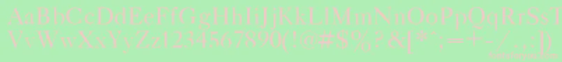 Gaztipla Font – Pink Fonts on Green Background