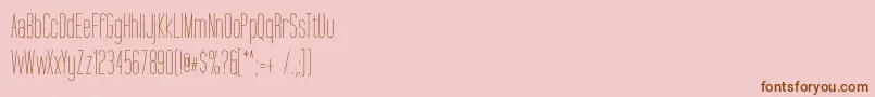 TallFilm Font – Brown Fonts on Pink Background