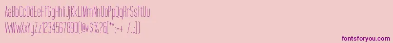 TallFilm Font – Purple Fonts on Pink Background
