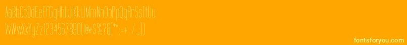 TallFilm Font – Yellow Fonts on Orange Background