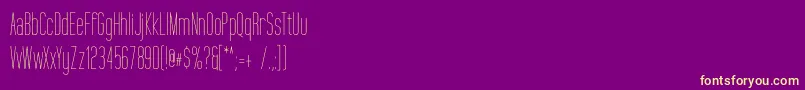 TallFilm Font – Yellow Fonts on Purple Background