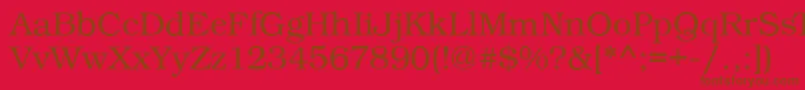 BookPsRegular Font – Brown Fonts on Red Background