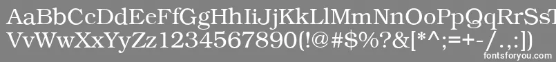 BookPsRegular Font – White Fonts on Gray Background
