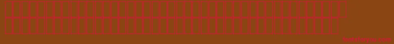 フォントAgaAladdinRegular – 赤い文字が茶色の背景にあります。