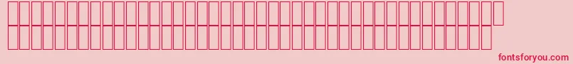 Fonte AgaAladdinRegular – fontes vermelhas em um fundo rosa