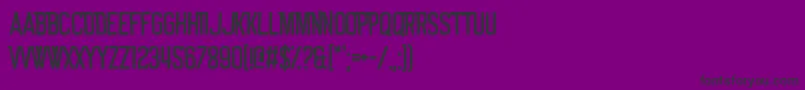 TunUpDeTing-fontti – mustat fontit violetilla taustalla