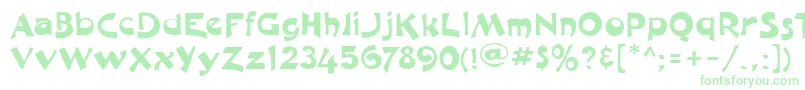 ChatNoir Font – Green Fonts on White Background