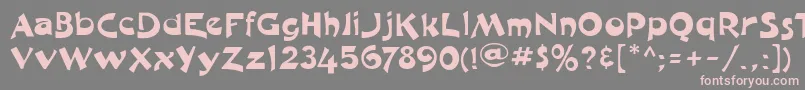 ChatNoir Font – Pink Fonts on Gray Background