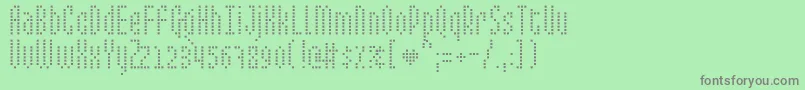 Шрифт MixelateIi – серые шрифты на зелёном фоне