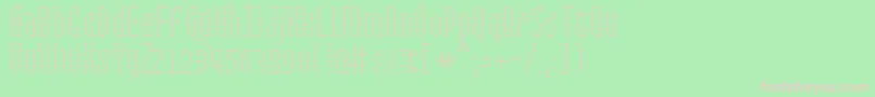 MixelateIi Font – Pink Fonts on Green Background