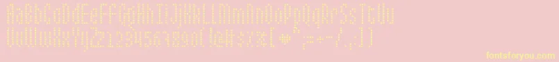 MixelateIi Font – Yellow Fonts on Pink Background