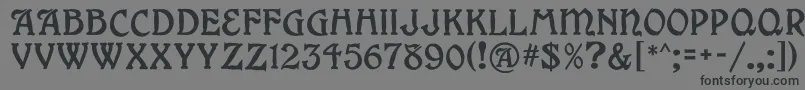 Grange Font – Black Fonts on Gray Background