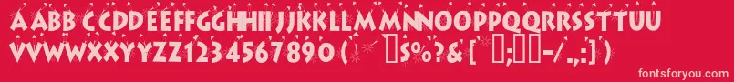 More about Apollo13condensed Font Apollo13condensed Font – Pink Fonts on Red Background