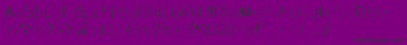 Rnnskita Font – Black Fonts on Purple Background