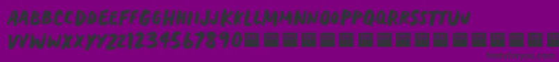 HeavyTripDemo Font – Black Fonts on Purple Background