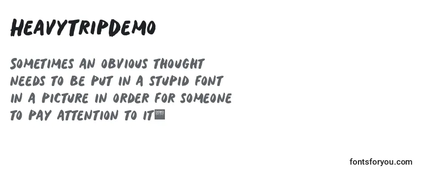 HeavyTripDemo Font
