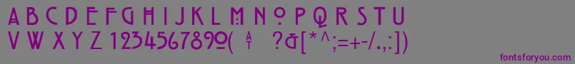 HillHouseMedium Font – Purple Fonts on Gray Background