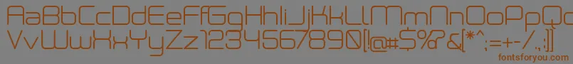 Neogreyregular Font – Brown Fonts on Gray Background