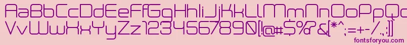 Neogreyregular Font – Purple Fonts on Pink Background