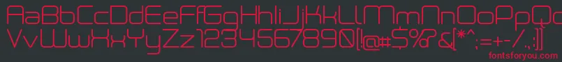 Neogreyregular Font – Red Fonts on Black Background
