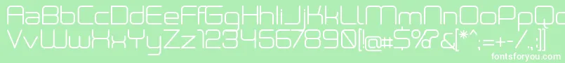 Neogreyregular Font – White Fonts on Green Background