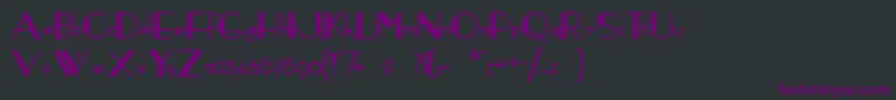 Fashionvictim Font – Purple Fonts on Black Background