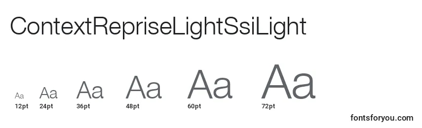 ContextRepriseLightSsiLight Font Sizes
