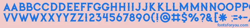 Jibrilregular Font – Blue Fonts on Pink Background